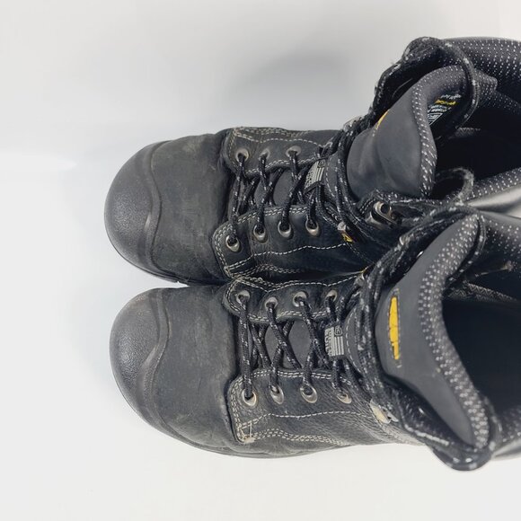 Keen Men\'s Black MT Vernon 6 Steel Toe Leather Wp Ankle Work Boots Size 10D main image 5